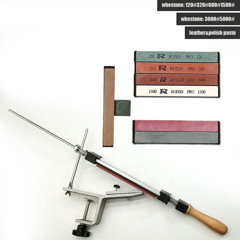 Fixed Knife Sharpener Sharpening stone Kitchen Sharpening system Angle Honing Diamond Grinder 120-10000# Whetstone: 4y 2b pg