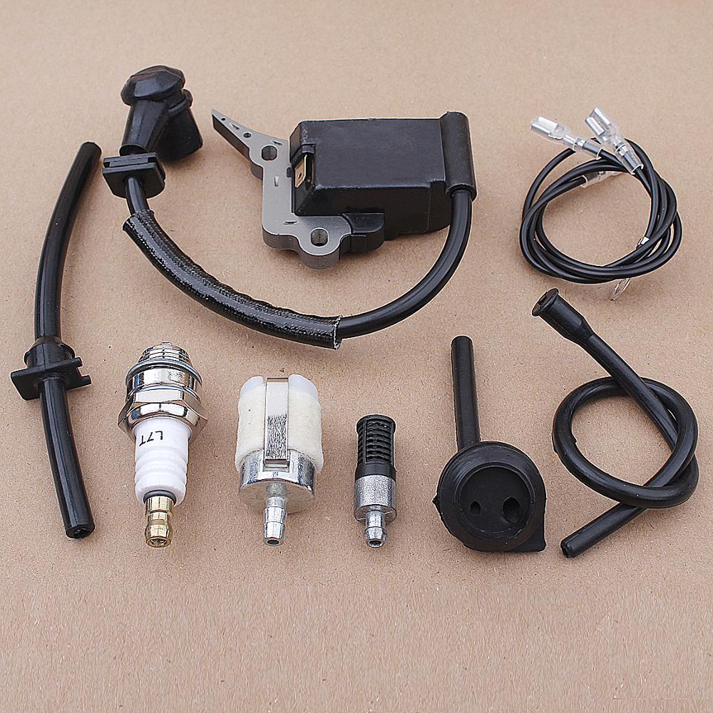 Ignition Coil Module Fuel Filter Line Pipe Kit For Chinese Chainsaw 2500 25CC Zenoah G2500 Garden Spare Parts