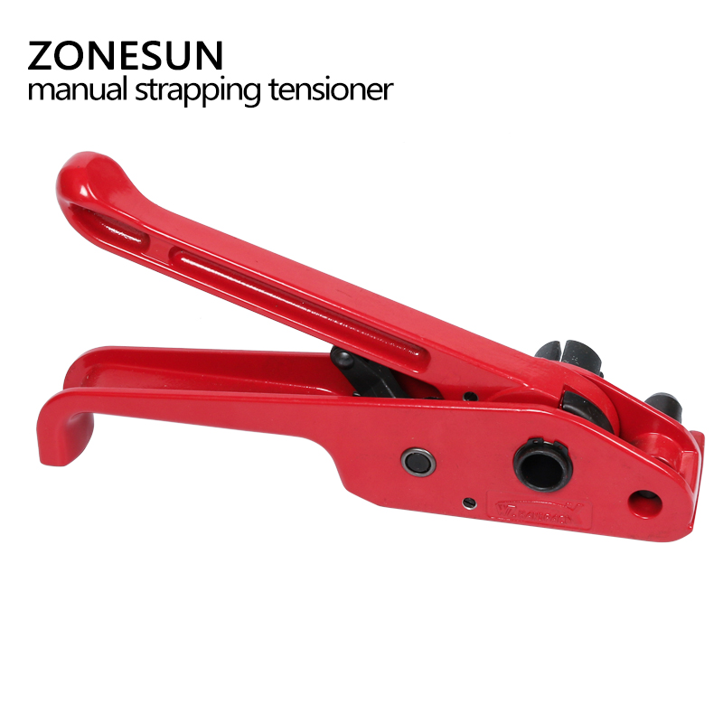 ZONESUN Handleiding PP/PET Strapping Machine 12-19mm Poly Strapping Spanner Flexibele Verpakking Bands Bindmachine Strapping tool
