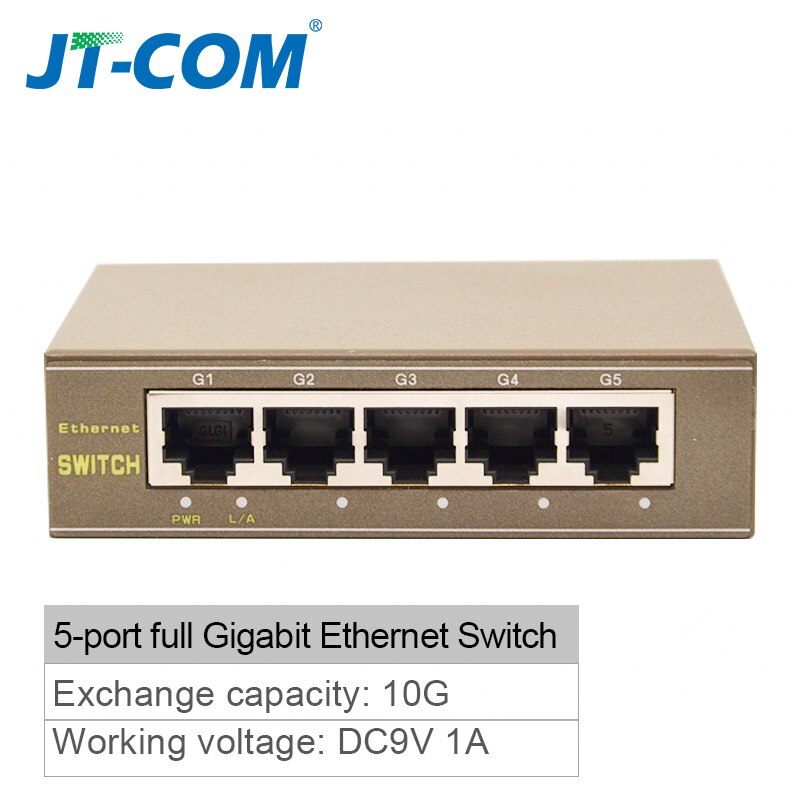 5-Hafen Gigabit schalten 10/100/100 0Mbps 8-Hafen schnell Ethernet Netzwerk Schalter Stecker und Spielen LAN Hub/Voll-oder Halb Duplex Austausch: 5-Hafen Gigabit