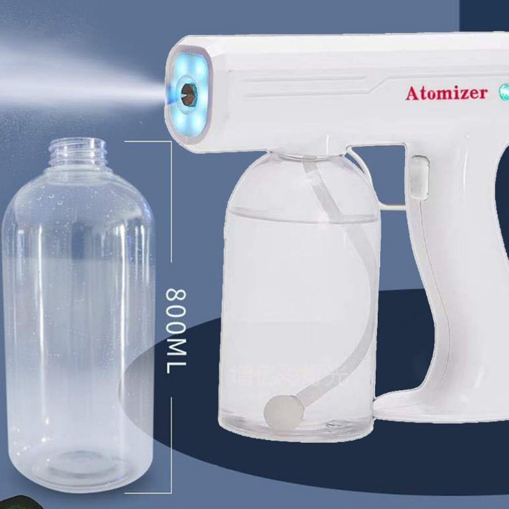 Atomizing Sprayer Sprayer Machine Disinfection Blue Light Nano Steam Spray Gun Disinfection Nano Spray Gun