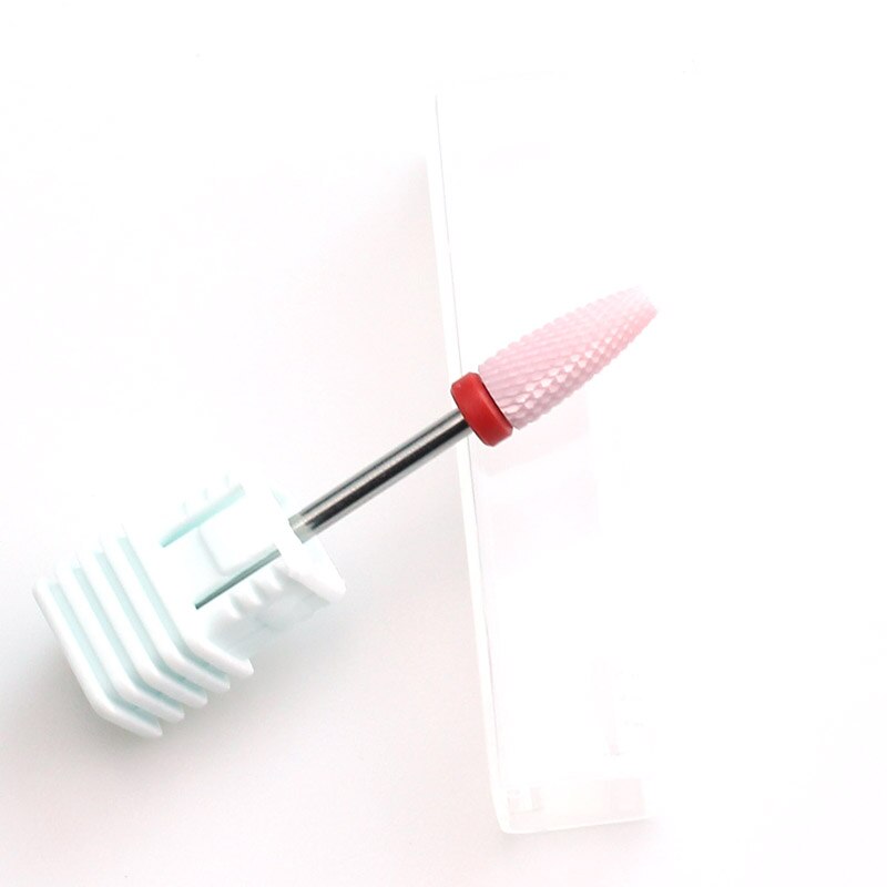 Máquina eléctrica para manicura, brocas cerámicas de 5 tipos, color rosa, lima de uñas, cutículas, fresa, herramientas de arte de uñas: 04