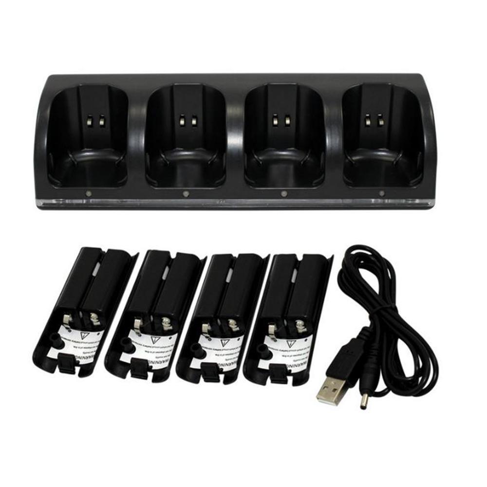 Oplaadbare Batterij Pack Voor Nintendo Wii U Gamepad Wiiu Controller Charger Afstandsbediening Reserve Joystick Opladen Dock Manette