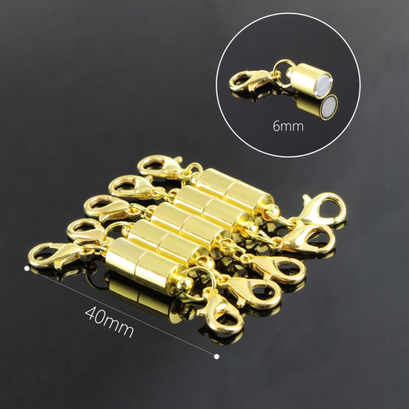 5pcs Magnetic Clasps For DIY Bracelet Necklace Chain Making Fasteners Clasp Buckle Jewelry Connector Findings Hook