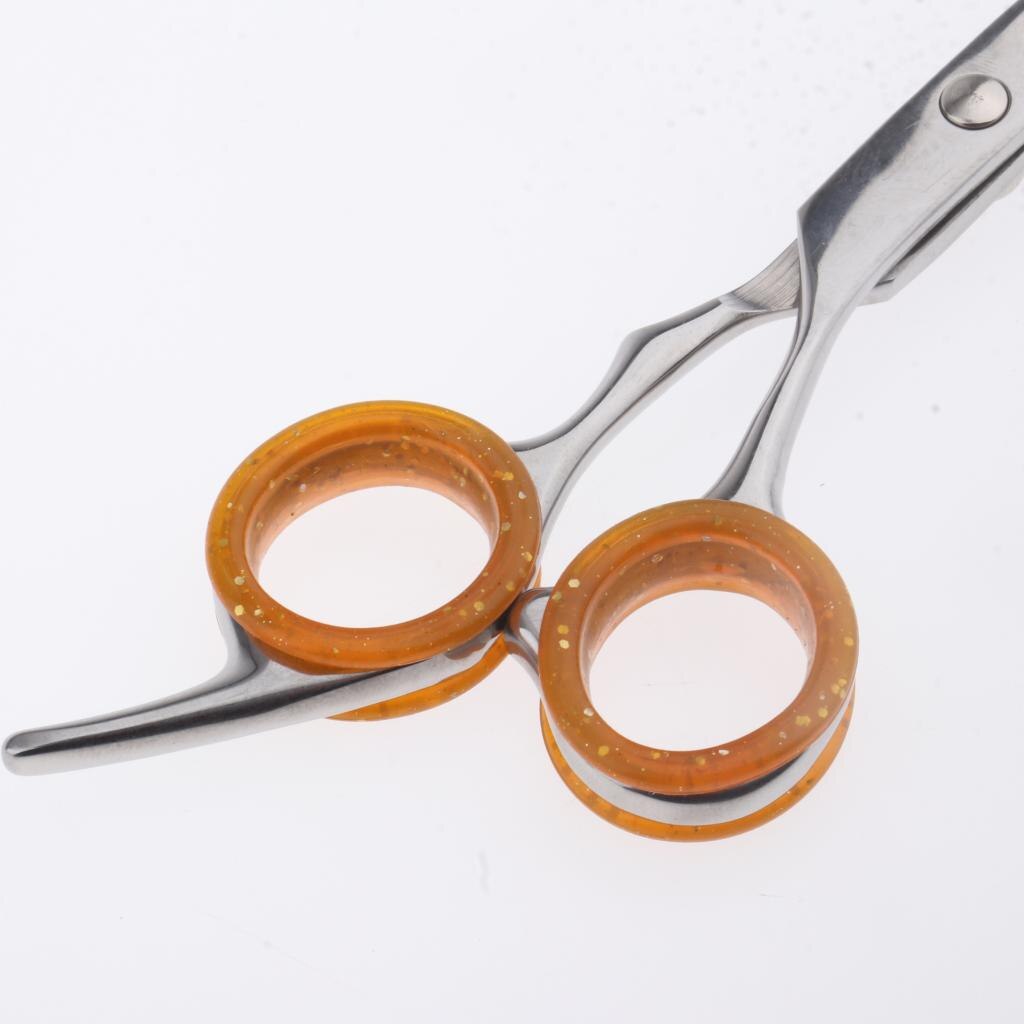 Lote de 10 unidades de tijeras para peluquería en colores surtidos, anillos de sujeción para dedo, insertos de goma blanda para anillos