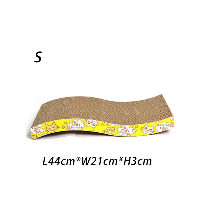 Deluxe Cat Toys Cat Scratch Board Pad Scratching Kitten Corrugated Paper Pad Cats Nail Scraper Mat Mattress Organic Catnip: S