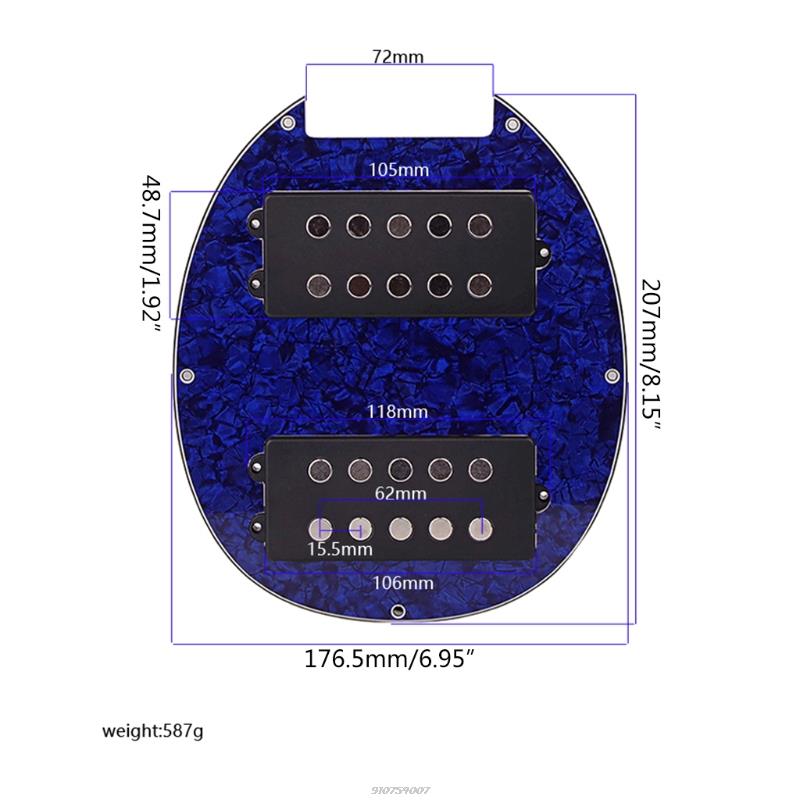 Electric Guitar Humbucker Pickups Humbucker Kits for 5 String Bass Guitar Pickup Replacements Humbucker Accessories
