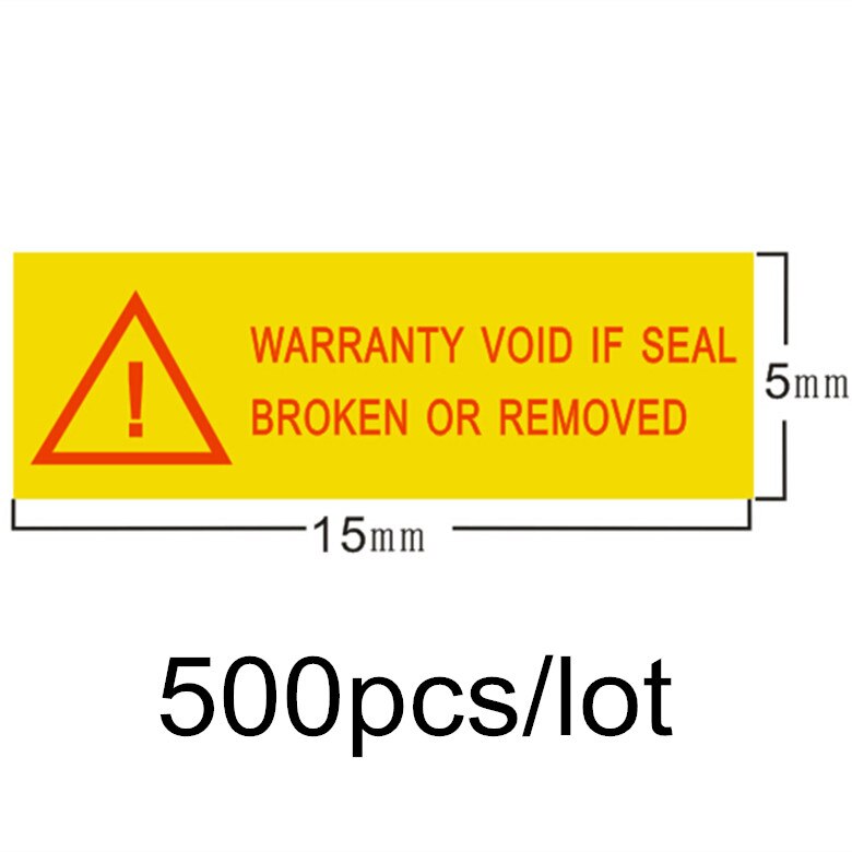 500pcs/lot Warranty sealing label sticker void if seal broken fragile label