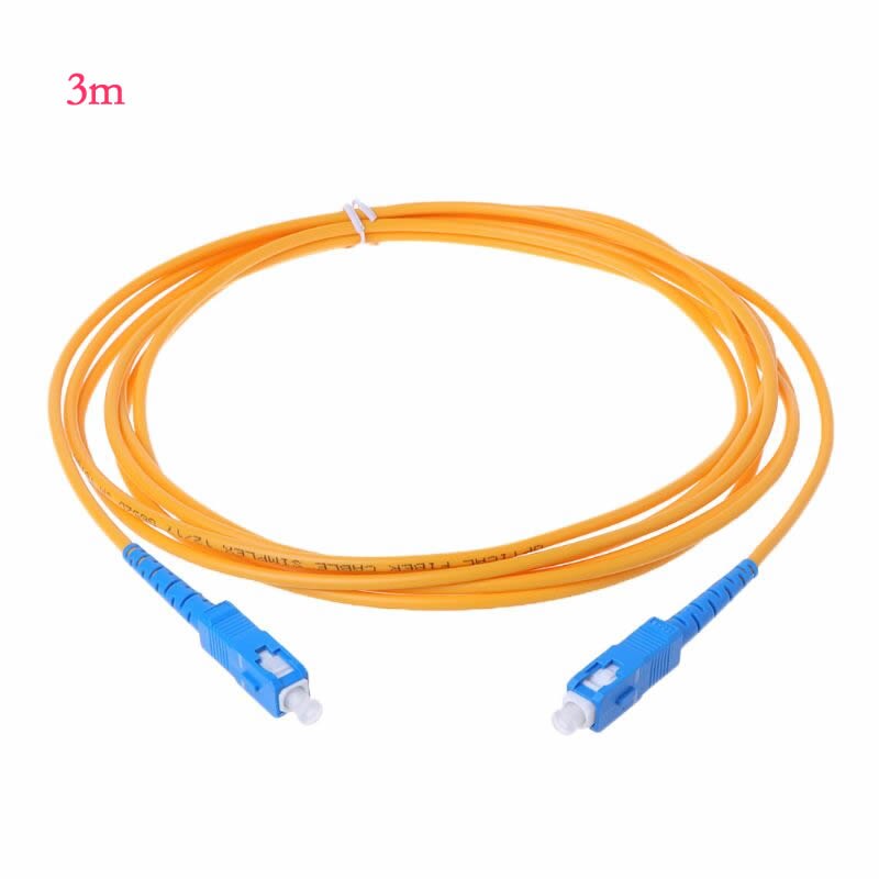 SC/UPC-SC/UPC-SM 3mm Fiber Optic Jumper Cable Single Mode Extension Patch Cord Y98E: 3m