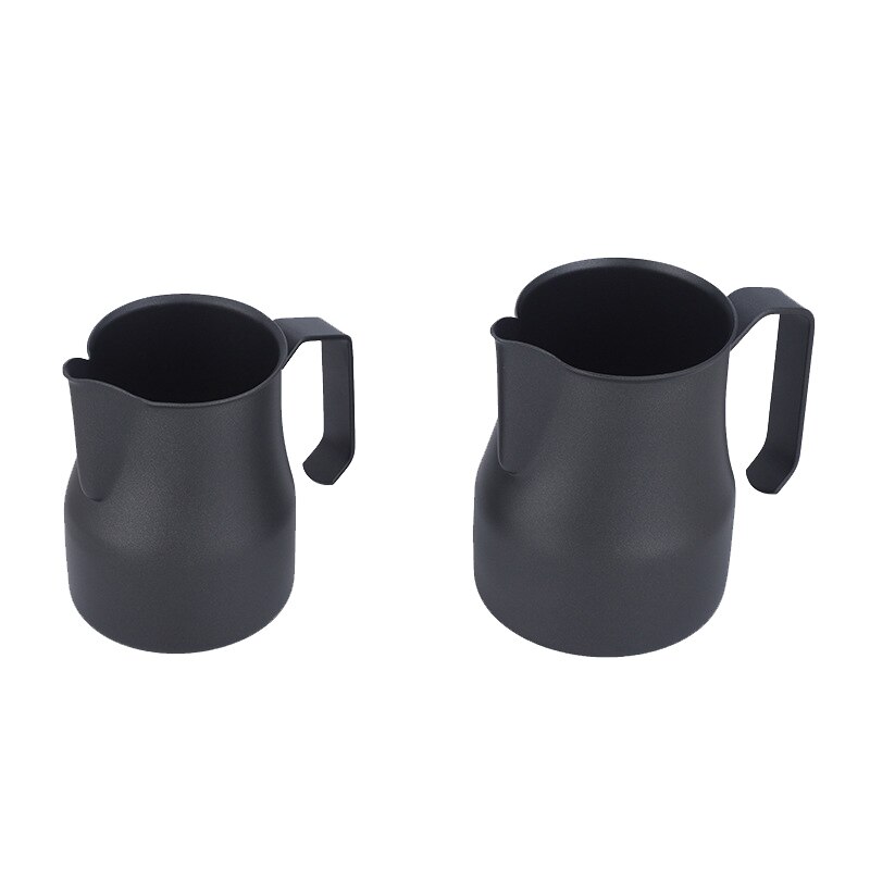 Italiaanse Stijl Zwart Non Stick Melk Opschuimen Jug, Melk Werper, Melk Cup