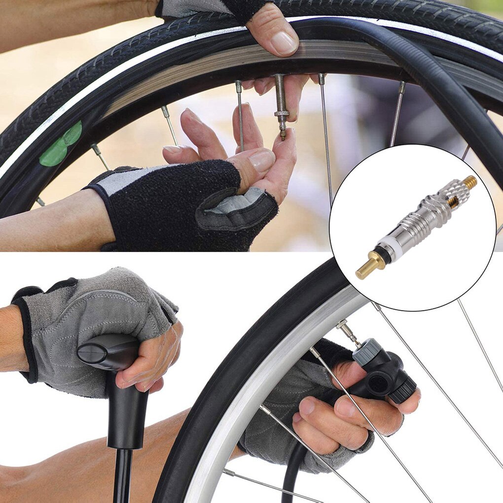 2/6/12pcs Presta valve bicycle tire bicycle tire valve core and valve core repair tool kit to replace bicycle tire valve core