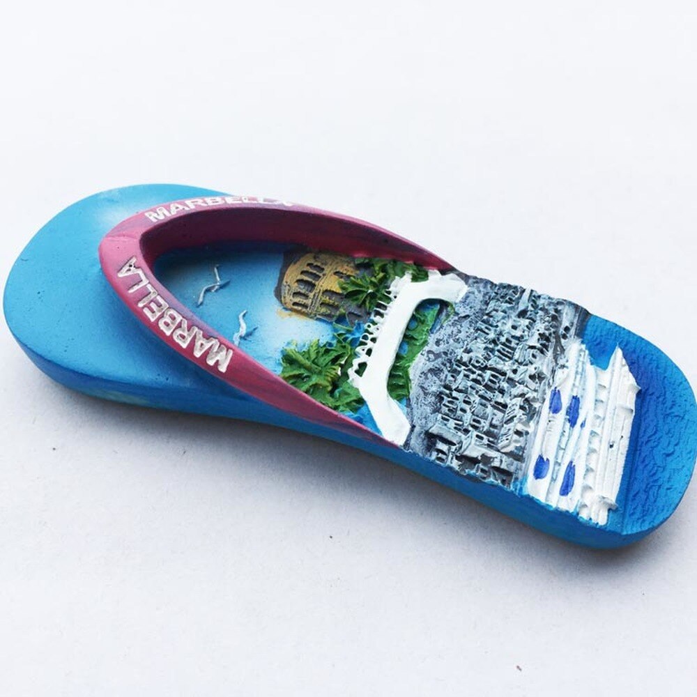 Spanje Zon Coast Marbella Malaga Reizen Souvenir Koelkast Magneten 3D Hars Koelkast Magnetische Sticker Home Decor