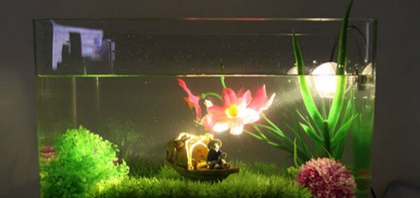 Aquarium Aquarium Tauch LED-strahler Beleuchtung Unterwasser Lampe EU Stecker
