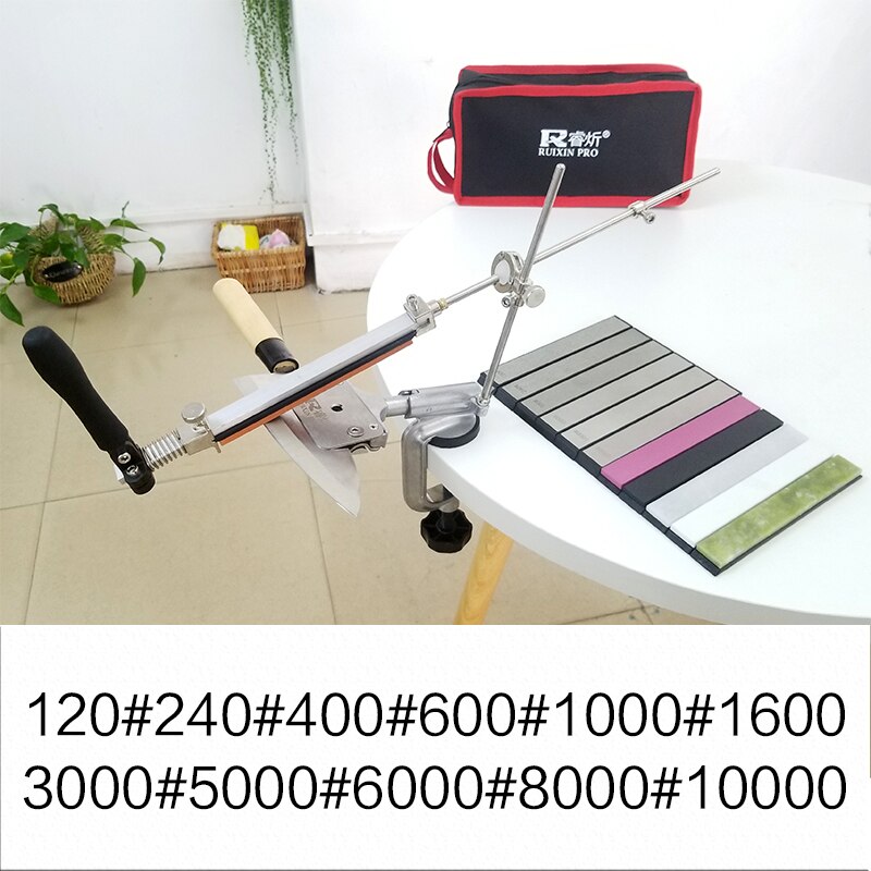 Ruixin pro affûtage pierre aiguiseur de couteau de supérieure dernier portable 360 degrés rotatif pince pointe diamant