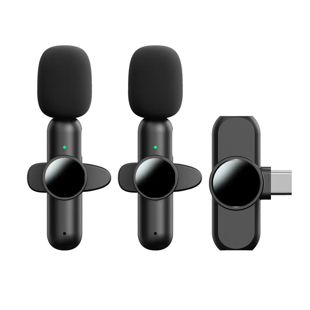 Bezprzewodowy mikrofon Lavalier do iPhone'a iPad Profesjonalny mini mikrofon Plug-Play na mikrofonie klapowym do nagrywania wideo i wywiadów: FIOLETOWY
