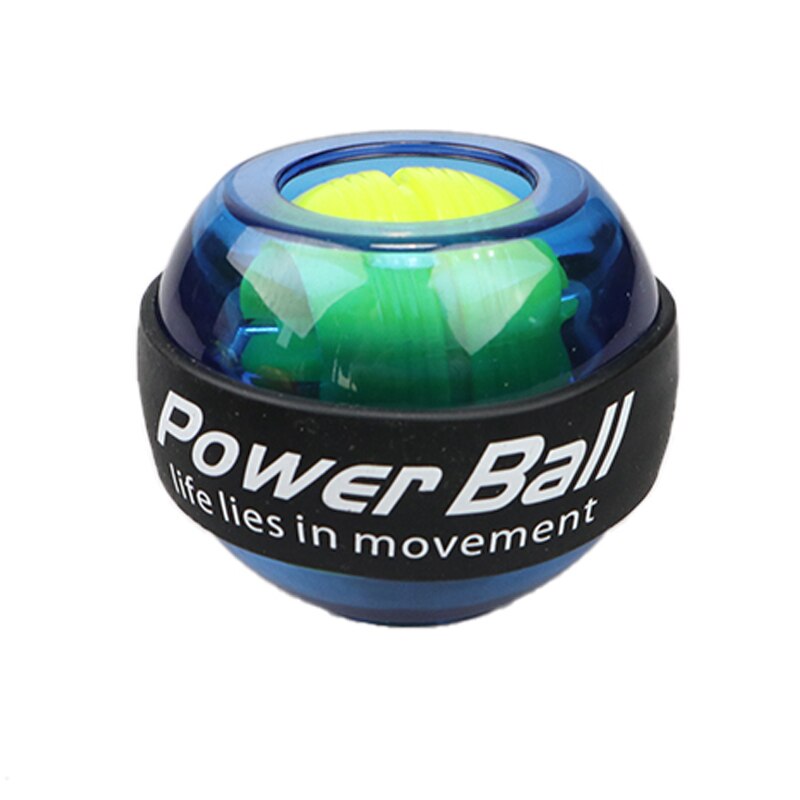 LED Muscle Power Ball Wrist Ball Trainer Relax Gyroscope PowerBall Gyro Arm Exerciser Strengthener Fitness Equipments: Blue