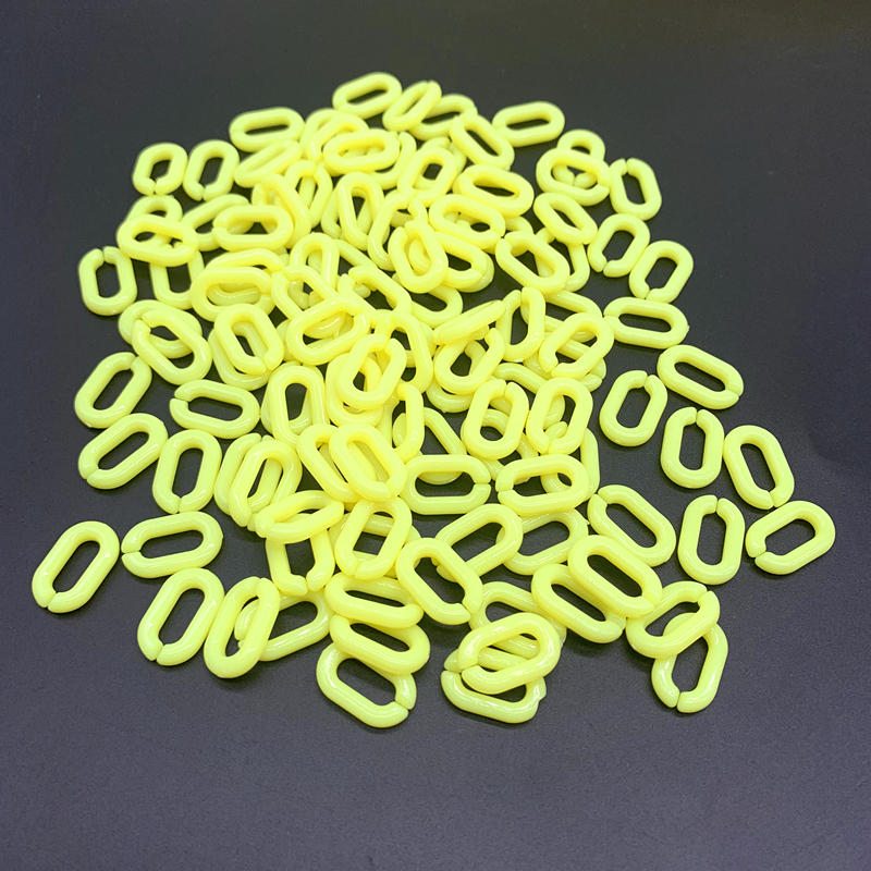 50pcs 15x10mm Acrylic Link Chain Keychains For Necklace Bracelet Making Colorful Chain Plastic Chain Links Jewelry Making: 05