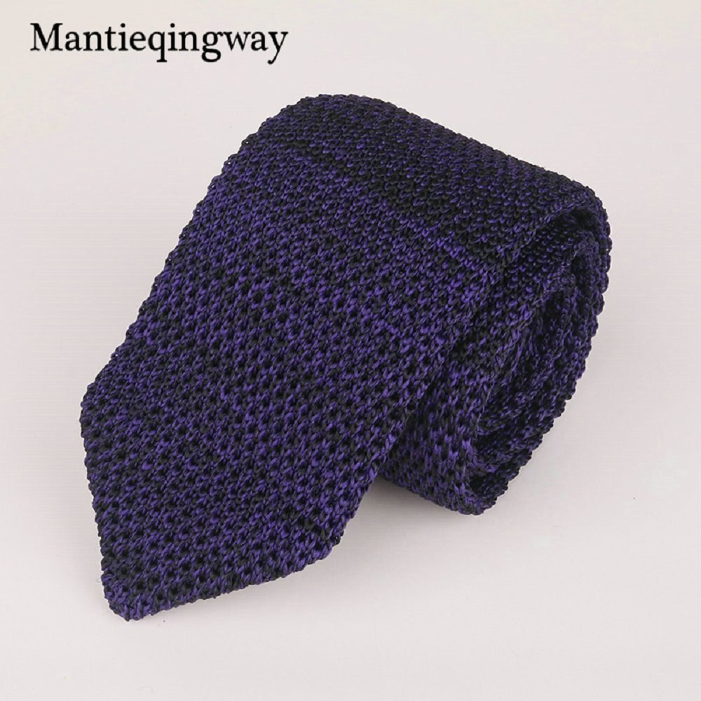 6 Cm Knit Gebreide Ties Voor Mens Pak Stropdas Effen Kleur Skinny Mannen Geweven Gravatas Slim Sjaaldassen Hals tie