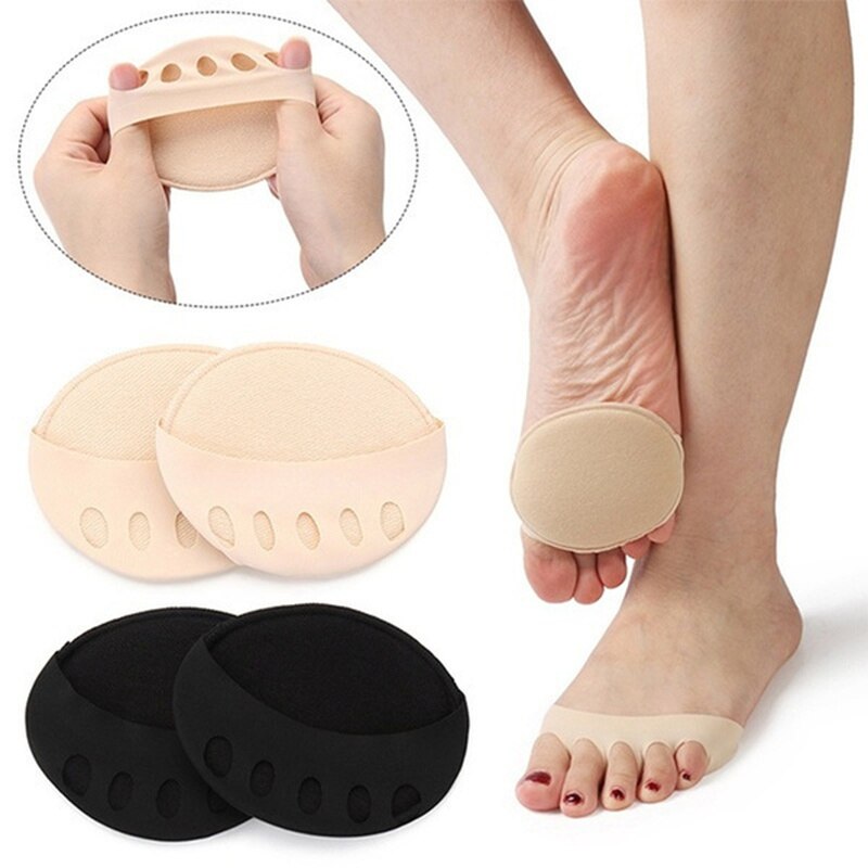 2 Stuks Vijf Tenen Voorvoet Pads Voor Vrouwen Hoge Hakken Half Inlegzolen Eelt Likdoorns Voet Pijn Zorg Absorbeert Schokken Sokken teen Pad Inserts