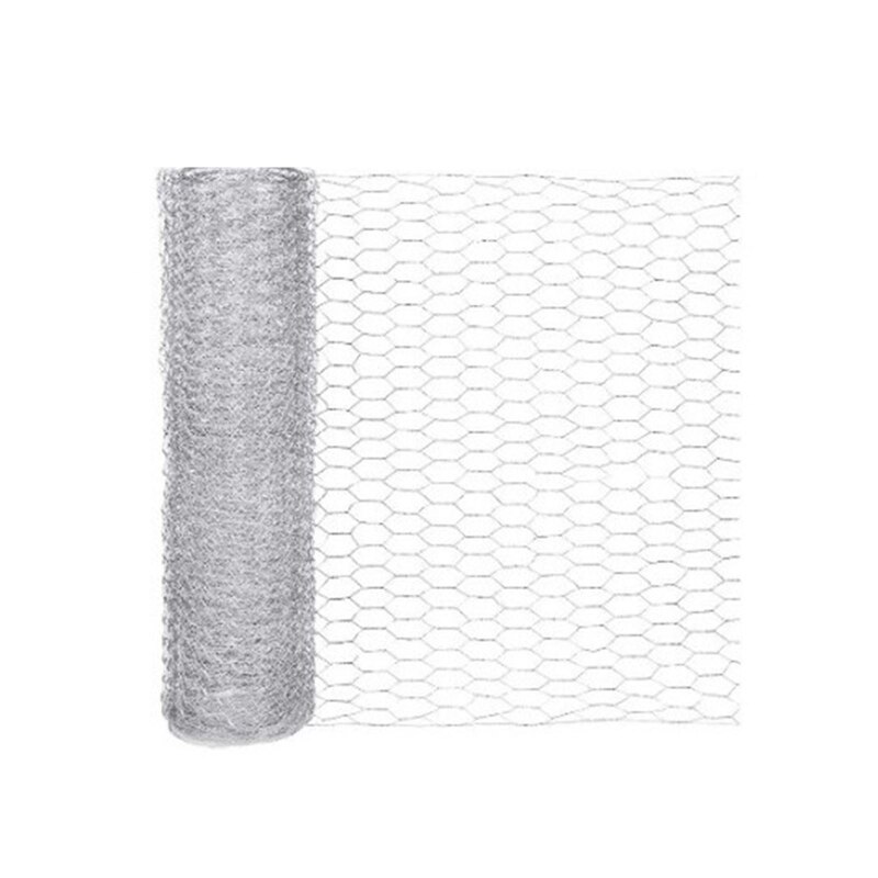 Scratch Resistant Garden Animal Fence Net Durable Galvanized Hexagonal Wire Mesh Fence Chicken Rabbit Metal Wire Fence: 0.35x1M