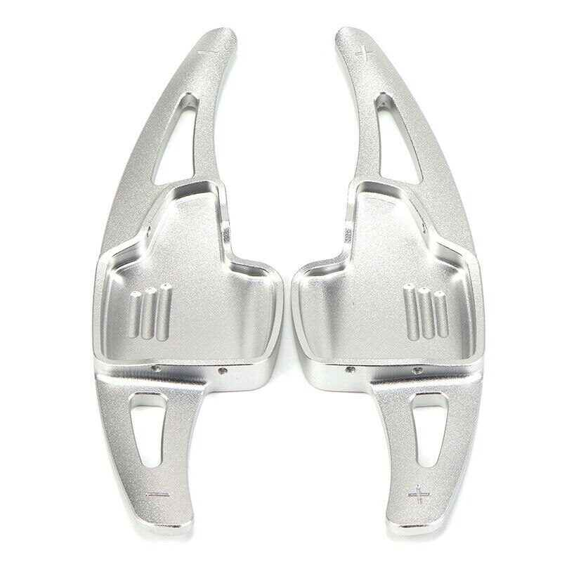Paddle Shifter Extension , Aluminum Metal Steering Wheel Paddle Shifter Extensions for Ford Focus Escape Kuga (Silver)