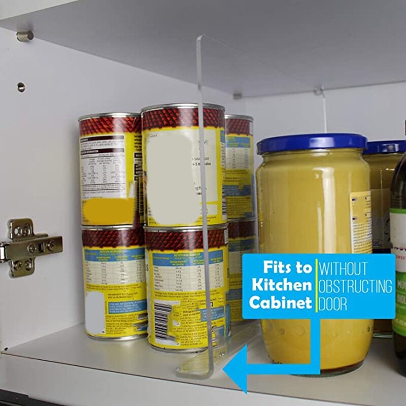 4Pcs Shelf Dividers, Closet Organization and Storage, Organizers Shelves, Sturdy and Anti Slip with Removable Nano Tape