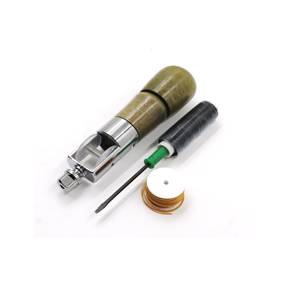 Leather Sewing Awl Thread Kit Hand Sewing Machine Speedy Lock Stitcher Thread Needles DIY Craft Shoemaker Canvas Repair Tool