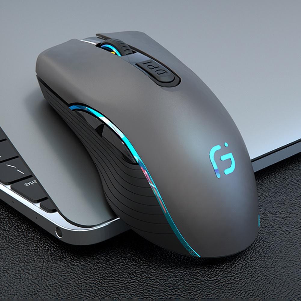 Rechargeable Wireless Silent Colorful LED Mice Optical Home Office Gaming Mouse SB Receiver for Macbook Laptop Gamer Gaming