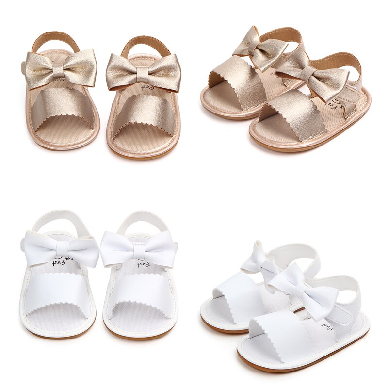 Neugeborenen Baby Mädchen Prinzessin Bowknot Schuhe Weiche Sohle PU Sandalen Schuhe Sommer Neue Baby lässig Schuhe 0-18M