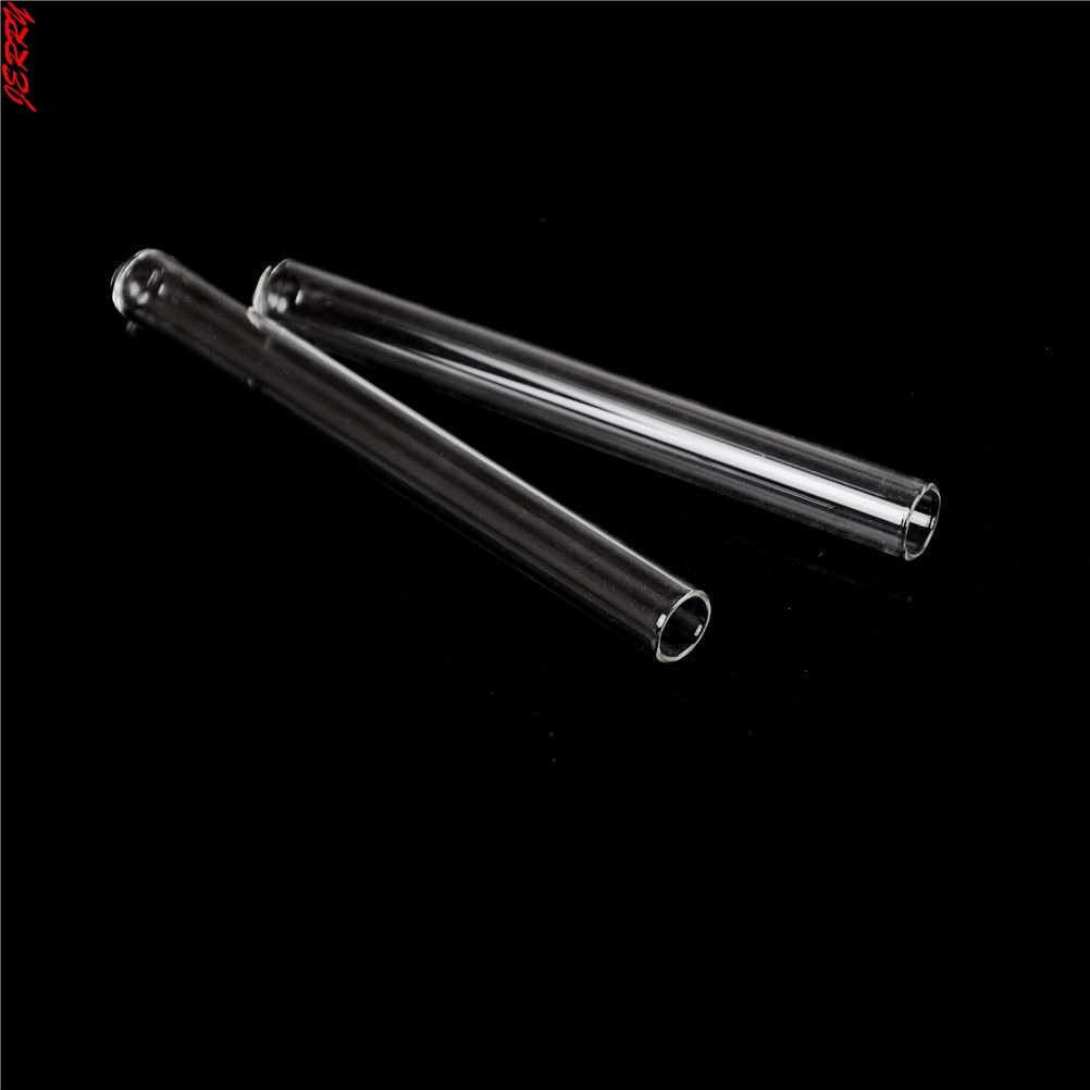 Tubo de ensayo de vidrio Pyrex transparente, 100mm de largo y grueso, 10x100mm, lote de 10 unidades,