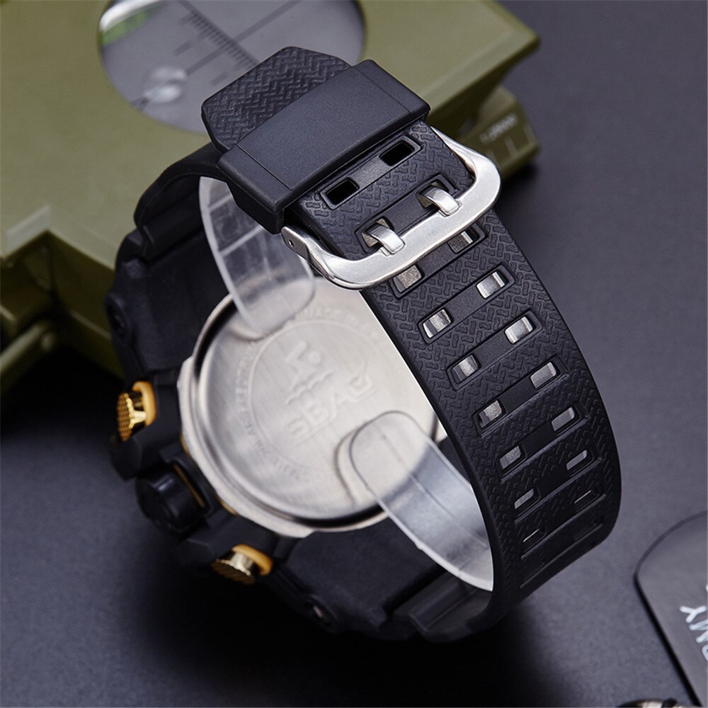 SBAO Watch LED Men Waterproof Sports Watches Shock Digital Electronic Sports Men Watch relogio masculino reloj hombre