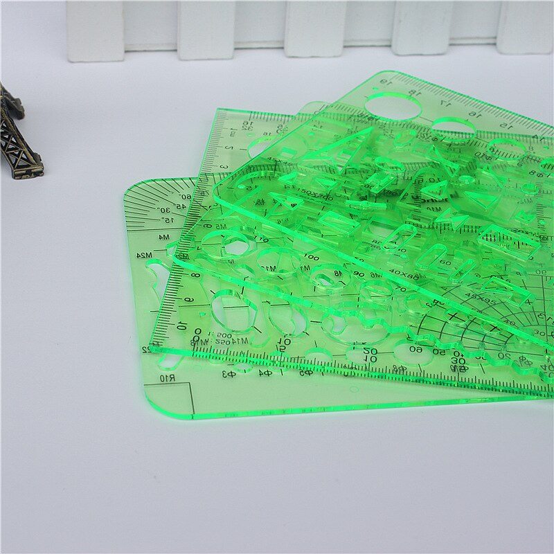 1PC Engineering drawing ruler Item Curve Template ruler office and school Painting measuring tools