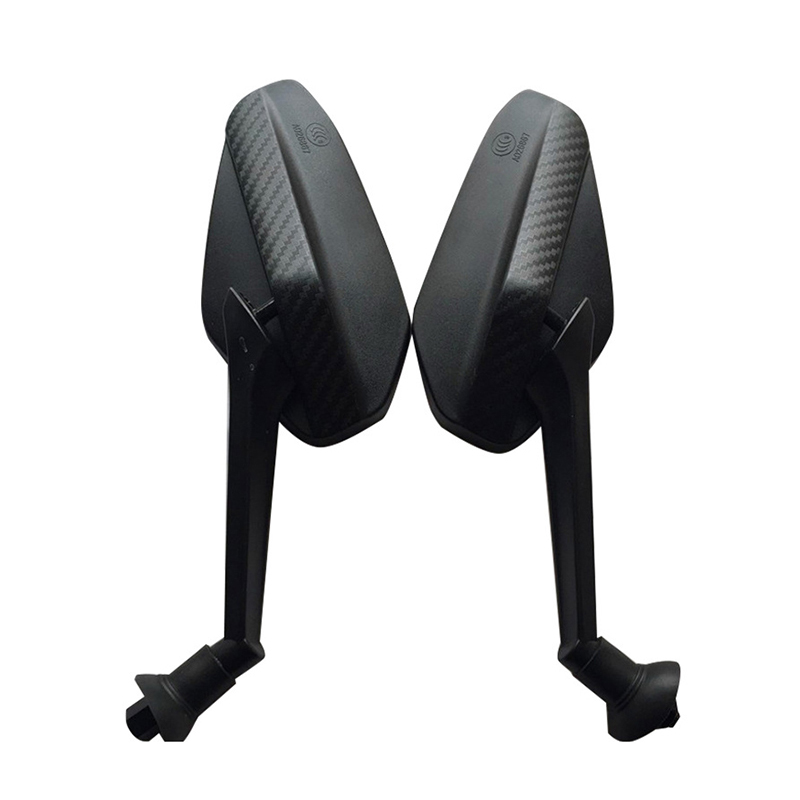 Bozxrx 1 paar 8mm schroeven universele fiets motocross onderdeel atv off-road motorfiets achteruitkijkspiegel koolstofvezel korrel spiegels