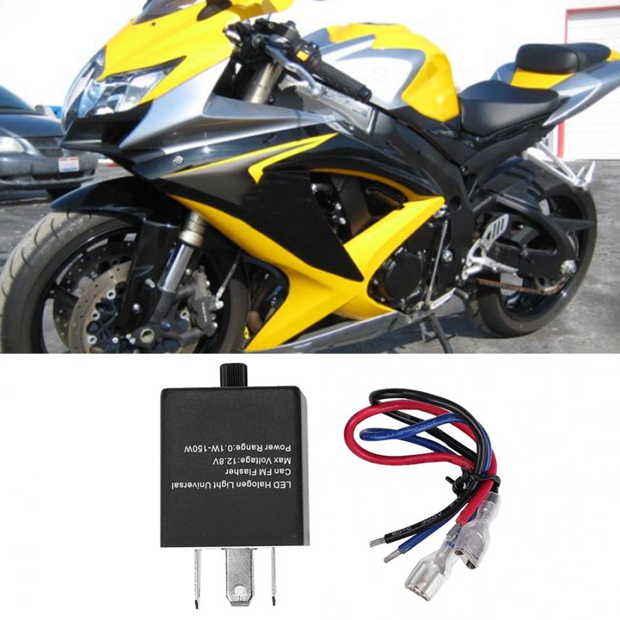Motocycle 3 Pin Verstelbare Frequentie Relais LED Flasher Richtingaanwijzer Blinker Flasher Relais