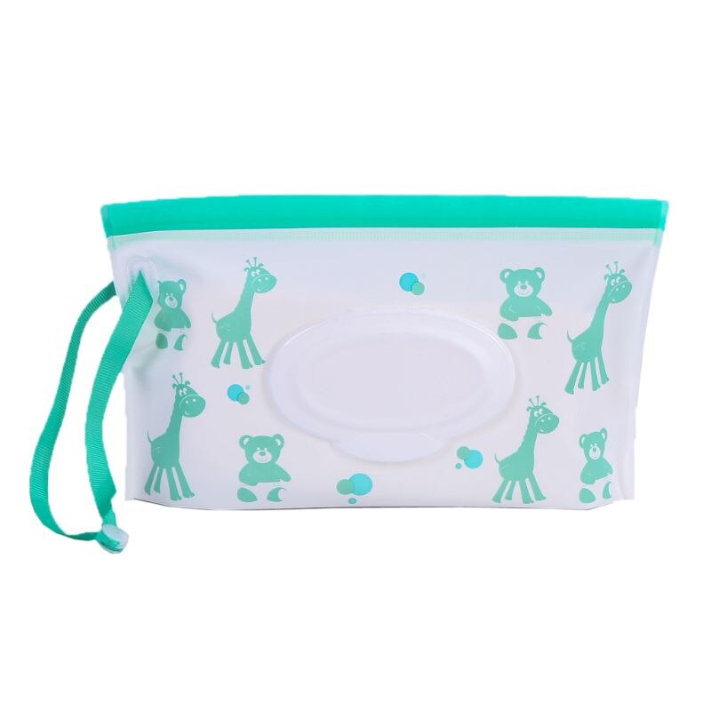 Boîte de lingettes humides pour bébé Portable contenant des lingettes: Bleu