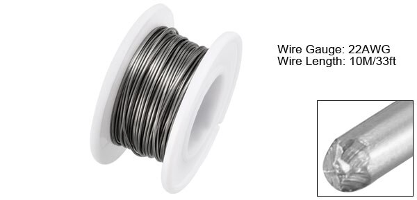 uxcell Superfine Heating Wire FeCrAl Resistor Wire for Heating Elements 0.4mm-0.6mm diameter 0.026inchx33ft DxL: Default Title