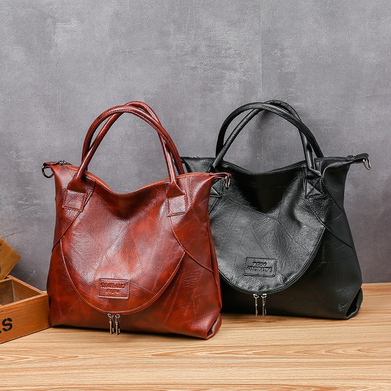 sacs à main de luxe femmes sacs concepteur de sacs à bandoulière pour femmes sac à main Vintage solide couleur dame fourre-tout sac