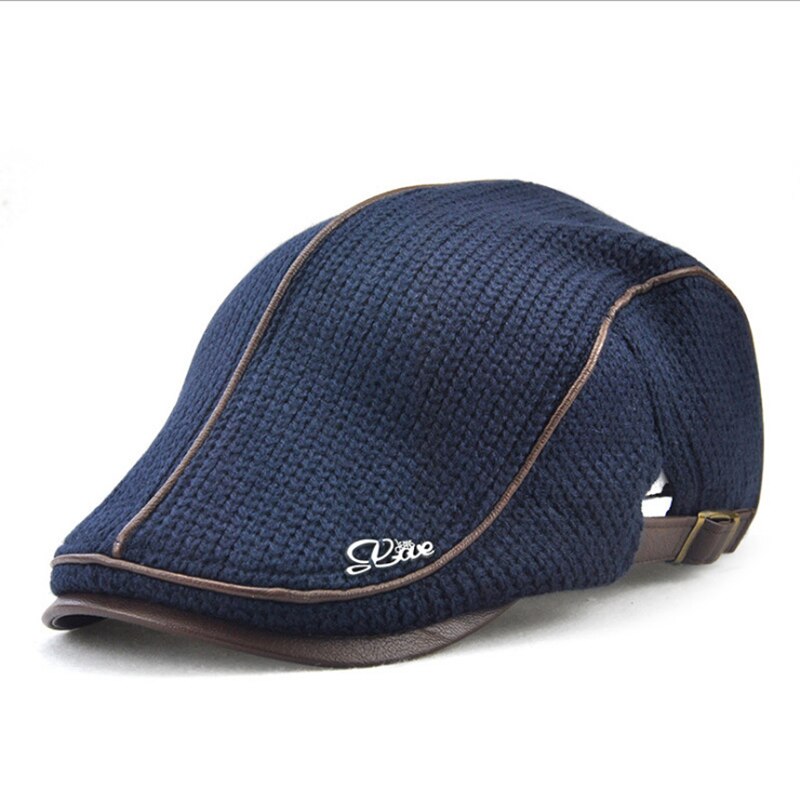 Berretti da campeggio Unisex in lana con cappuccio da Golf cappelli da sole regolabili: deep blue