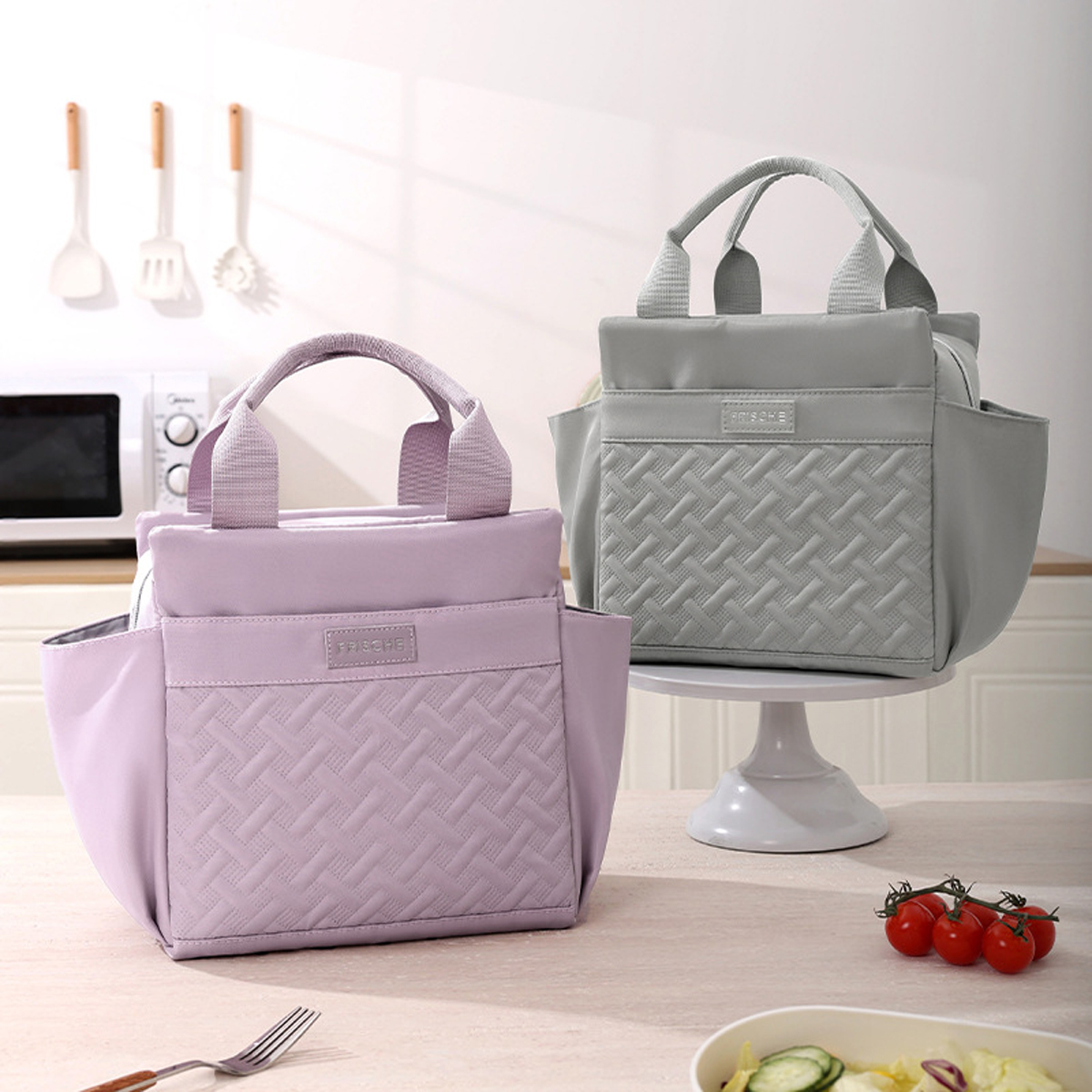 10L Large Capacity Insulation Student Lunch Bag Office Handheld Aluminum Foil Insulation Bag Fresh Keeping Refrigerated Ice Bag