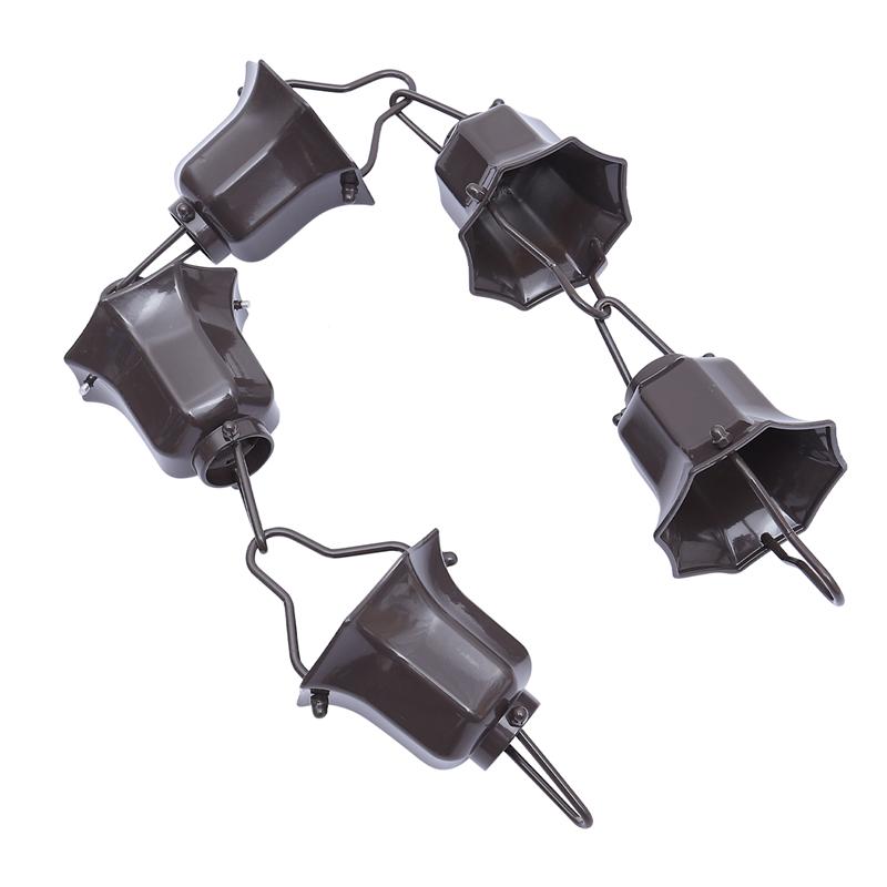 1M Aluminum Alloy Rain Chain For Gutter Downspout Decorative Lotus Cups Rain Chain Hanging Rain Chain For Downspout Gutter