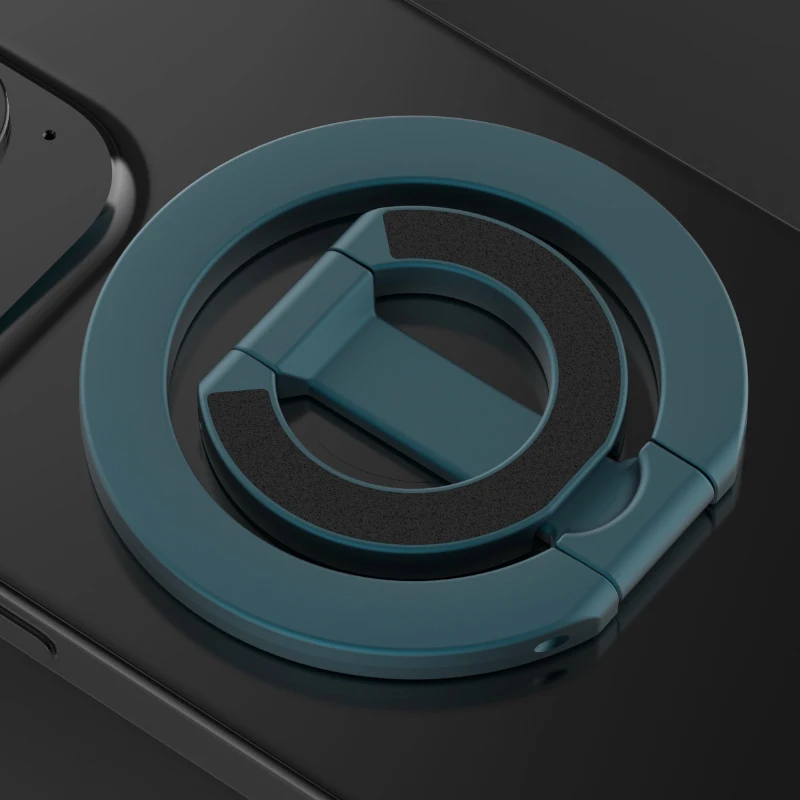 Soporte magnético de doble cara para teléfono MagSafe, soporte plegable portátil para teléfonos móviles, accesorios para teléfono, soporte de agarre Tok: Amarillo