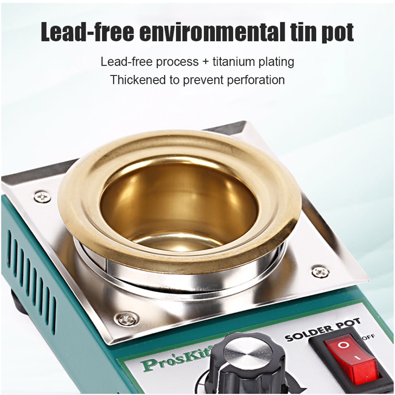 150W Stainless Steel Solder Pot Temperature Controlled Soldering Pot Melting Tin Pot Tin Cans 1pcs EU Plug