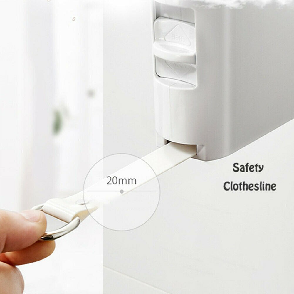 Retractable Invisible Clothesline Indoor Wall Hanging Stretch Clothesline Punch-free Hotel Balcony WWO66