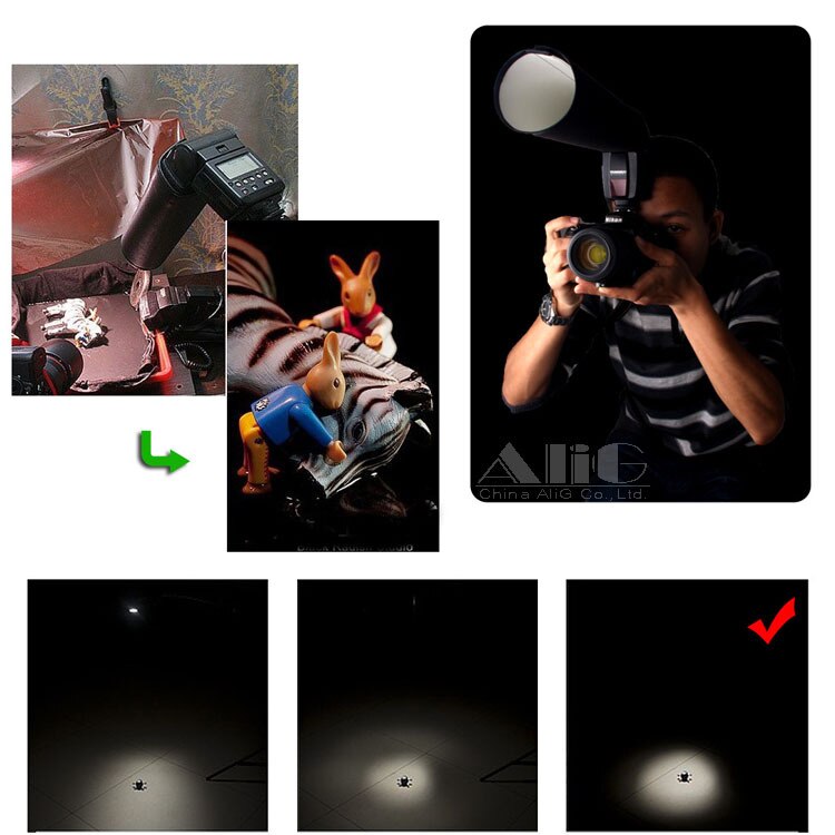 10 PZ Camera Flash Diffusore Soft Box Riflettore Condensatore Riflettore Yongnuo 580ex 430ex 600ex sb-All&#39;ingrosso