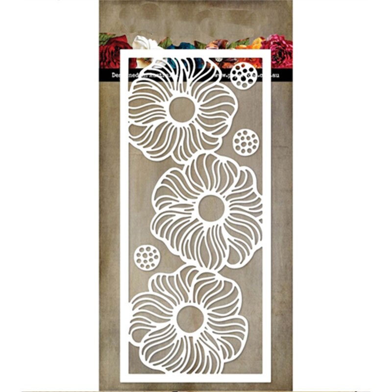 Matrice de découpe en métal, feuille, fleur, vigne, Scrapbook, carte en papier gaufré, modèle artisanal, pochoirs découpés, nouvel arrivage: cc206-stencil