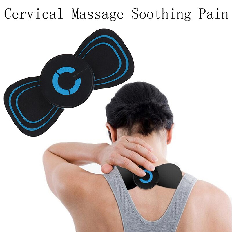 Household Mini Electric Neck Back Massager Cervical Massage Stimulator Pain Relief Fitness Muscle Relaxation Equipment