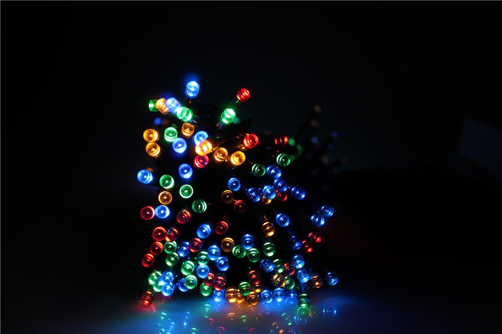 22M 200 Led Street Garlands Christmas Tree Houses Garden Waterproof Lighting String Fairy Lights Outdoor Solar Chain Led Festoon