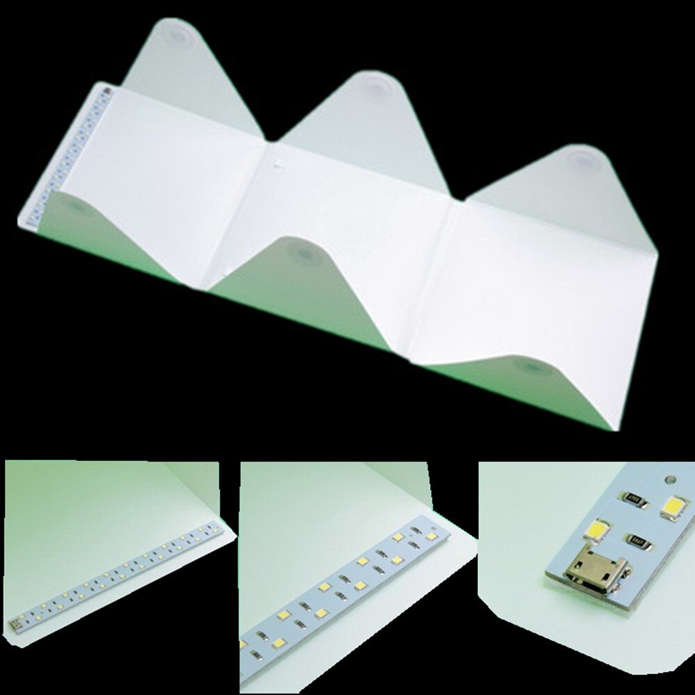 Fifata 20*20cm mini foldestudie bærbar diffus softbox lightbox med led sort hvid fotografering baggrund fotostudie