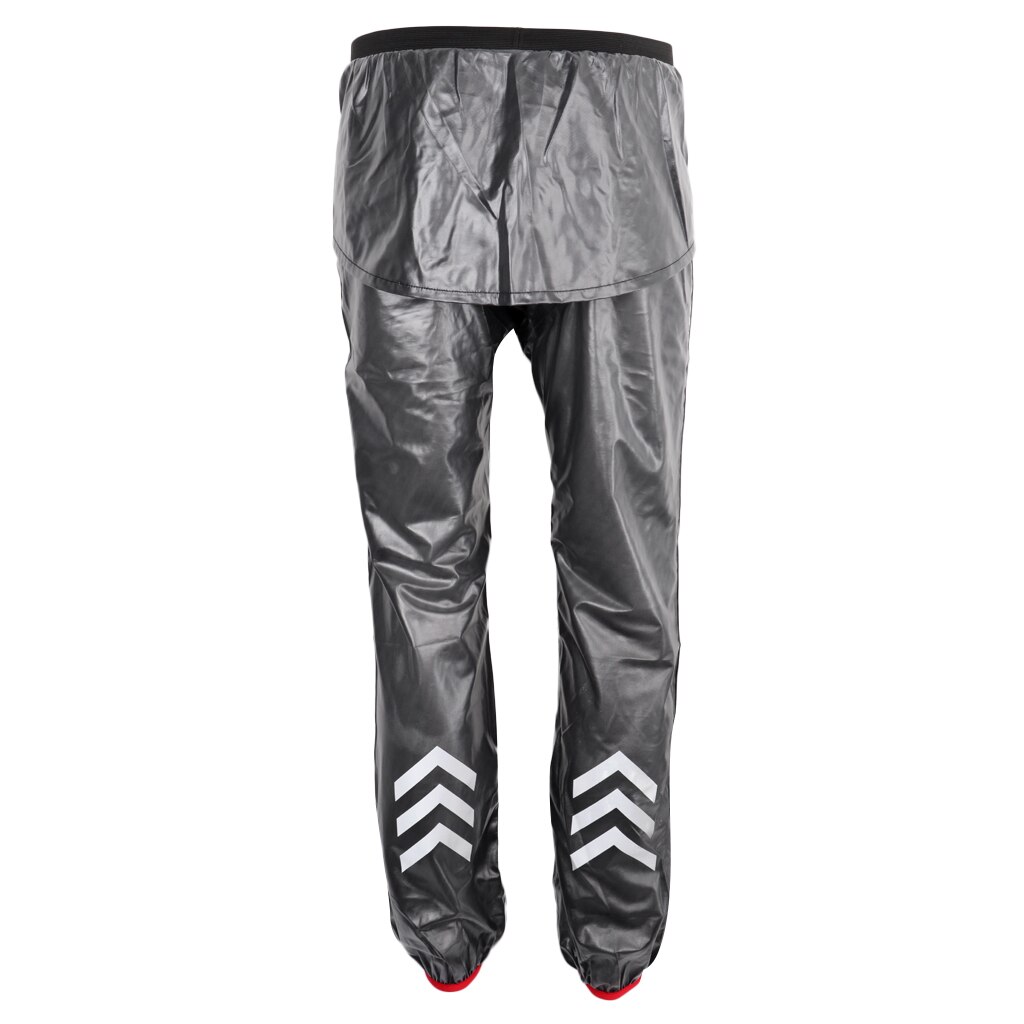 Mens Motorcycle Cycling Full Rain Suit Waterproof Hooded Top Rain Coat Pant