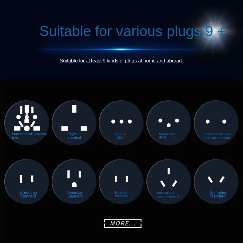 Universal Black Copper 10A 250V EURO UK AU USA EU to Swiss Switzerland Suisse 3 Pin AC Power Plug Converter Travel Adapter